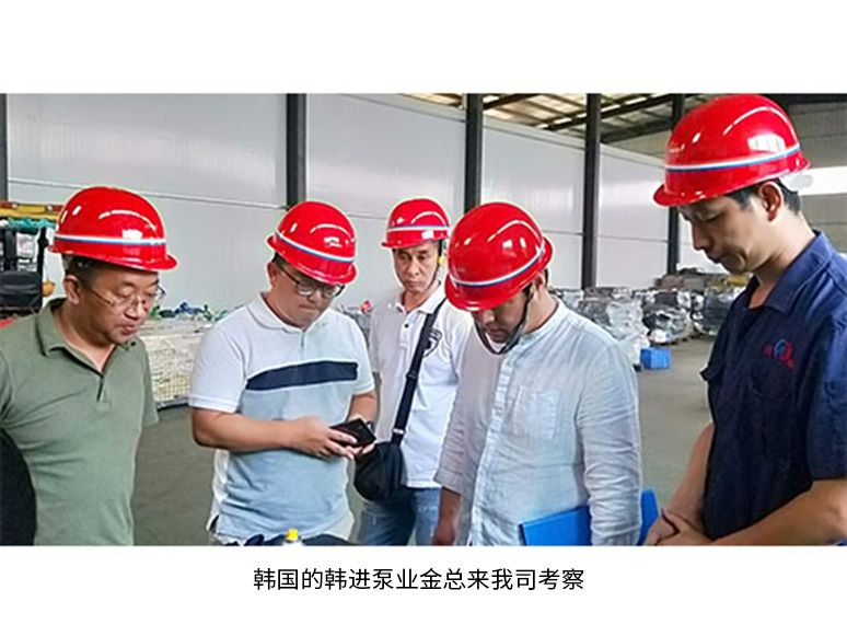 韓國的韓進泵業(yè)金總來我司考察